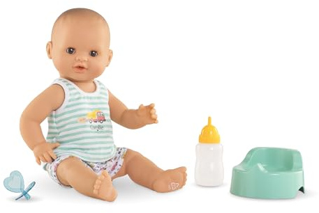 Corolle - Mon Grand Poupon, Paul Fait Pipi - Aqua, 36 cm, dès 2 Ans, 9000130580