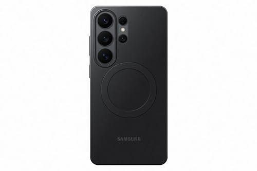 Samsung Slim Magnet Smartphone Case EF-SS948, schlanke Hülle für das Galaxy S26 Ultra, Handy-Hülle mit Magnetring zur Anbringung von Zubehör, Silikon, Schutz Case, stoßfest, dünn und griffig, Black