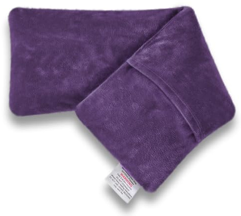 UNCN Coussin Chauffant du cou Cervicales Micro Onde - housse amovible | Bouillotte Micro-Onde, graine de lin,noyaux cerises