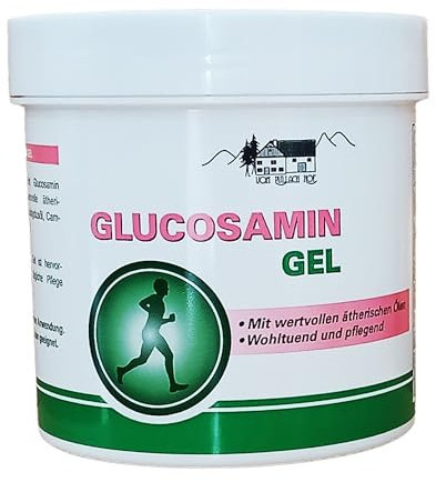 GLUCOSAMIN GEL 250ml mit ätherischen Ölen Körpercreme Hautpflege Haut Creme 56