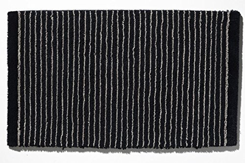 Rhomtuft Badteppiche Lin schwarz-Natur - 1160