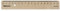 Aristo College Holzlineal AR23317, 17 cm Länge, aus Birkenholz