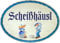 Kaltner Präsente Geschenkidee - Geschenkartikel Deko Türschild im Antik Design Dekoartikel Toilette WC Scheißhäusl (18 x 13 cm)