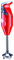 bamix Swissline 200W Blender - Red Bundle Pack with 4 Blades & Accessories