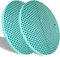 LogHog Extra Thick Silicone Trivets Set of 2,Round Honeycomb Nonslip Pot Holder and Oven Mitts Rubber Hot Pads for Countertop,Multi-Purpose,Flexible Mats Heat Resistant Up to 464°F(2 x Teal)