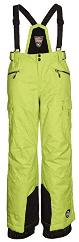 Killtec Skihose Karlian Jr. Kinder Wasserdicht und Winddicht mit verschweißten Nähten, Farbe:Lime, Kinder Größen:152