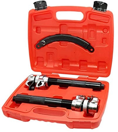 KATSU Compressore Molla Elicoidale Kit 1,2T con Parentesi Graffe Intervallo di Serraggio di 280mm per Auto Sospensione Ammortizzatore Veicolo Struts Morsetti di rimozione