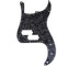 Musiclily Pro 13 Löcher P Bass Pickguard P-Style Bässe Schlagbrett für MIJ Fender Japan 4-Saiter Precision Bass,4 lagig Black Pearl