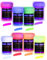 2-IN-1 Nachleuchtende Glow Farben | Glow in the Dark Farbe | Phosphoreszierende Farbe für knalligen Leuchteffekt | 8 x 20 ml Leuchtfarben Set | Ideal für Kunst und DIY-Projekte