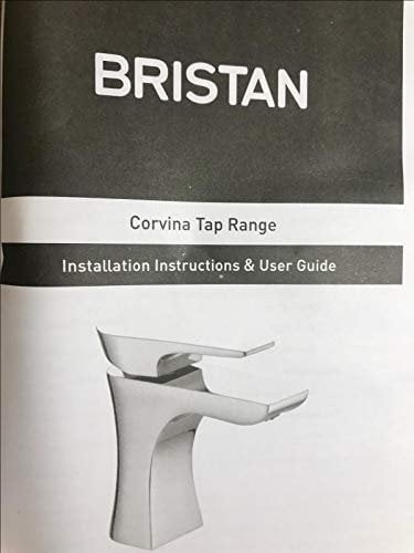 Bristan Corvina Basin Mixer Tap with Clicker Waste Chrome 820658 5025201575794