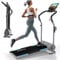 KINETIC SPORTS Elektrisches Laufband KST2500FX - Klappbarer Heimtrainer für Zuhause bis 10 km/h, mit LCD-Anzeige, Tablet Holder, Kompaktes Laufband Walking Pad für Zuhause und Büro