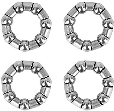 X AUTOHAUX 4 Stück Kugelring Kugellager Steuersatz Steuersatz Kugelring Stahl 25mm Kugelkranz