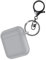 LJLB Custodia Compatibile con AirPods, Copertina Protettiva in Silicone Compatibile con Apple AirPods 2 e 1, Supporta la Ricarica Wireless, con LED Frontali, con Un Portachiavi, Grigio