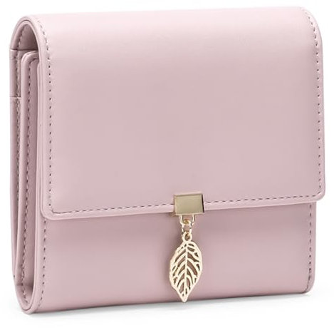 GOIACII Portefeuille Femme Porte-Monnaie Feuille Exquis Pendentif en PU Cuir Porte Monnaie à Fermeture éclair avec 6 emplacements Carte de crédit