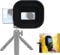 JJC Silicone Mobile Phone Camera Lens Hood Anti Reflection for Huawei, Iphone Mainstream Smart Phones, Tripod Stand Mountable Glass Window Photography Accessory - Mode B