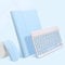 PboyiqiS Keyboard Case for iPad 9th/8th/7th Gen with Mouse, iPad Air 3/Pro 10.5 Pencil Holder, Detachable Wireless Bluetooth Keyboard Mouse Set, Sky Blue