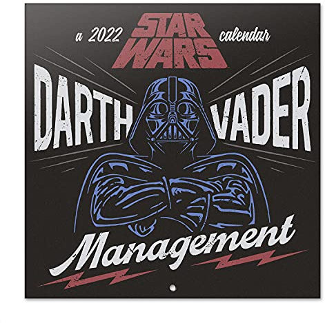 Grupo Erik Star Wars Kalender 2022 Wandkalender 2022 Groß für 12 Monate mit Geschenk Poster Darth Vader