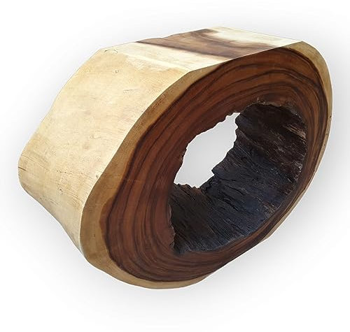 Kinaree Suar Holz Sideboard Baumscheibe O - Massivholz Anrichte - Design Sideboard Akazie (Variante 6)