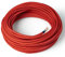 Amarcords - Cavo elettrico tessile colore CORALLO, tondo, seta, 10 metri, con messa a terra 3x0,75mm - Filo rivestito in tessuto colorato vintage per lampade lampadari applique e abat jour.