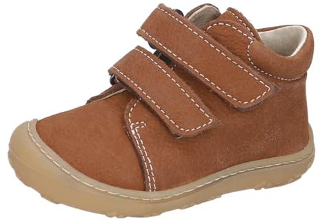 RICOSTA Mädchen und Jungen Stiefel Chrisy, Kinder Lauflernschuhe, Weite: Mittel, lose Einlage, terracare, Klettstiefel, Booties, Curry (260), 24 EU