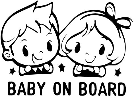 myrockshirt Baby an Bord Geschwister Bruder Schwester Schwesterlein 20cm Aufkleber Autoaufkleber Sticker Wandtattoo