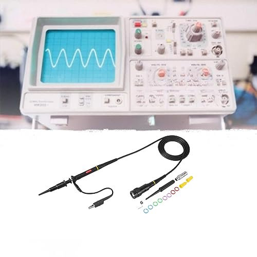 Telituny Oszilloskop-Sonde 200 M Hz Oszilloskop-Scope-Testsondenclip BNC P2200 X10/X1 für Oszilloskop-Signalgenerator Schwarz