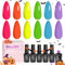 Beetles Easter Gel Nail Polish Kit, 6 Colours Spring Summer Neon Hot Pink Green Blue Purple Gel Polish Set Soak Off Nail Lamp Cured Manicure Art Gifts for Women Girls