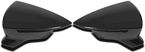 Embellecedor para Espejo retrovisor, Tapa para Espejo retrovisor, par de Cubiertas Protectoras para Espejo retrovisor, Repuesto para Seat Leon Mk3 5F ST FR Cupra 2013-2019(patrón de Fibra de Carbono)