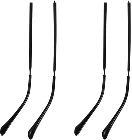 ULTECHNOVO 2 Pairs Spectacle Legs Sunglasses Black Screw Holder Eyeglass Replacement Eyeglass Arm Replacement Black Glasses Temple Replacement Glasses Arm Replacement Universal Glasses Temple