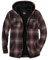 zitysport Hemdjacke Herren Hemd Sherpa Fleece Kariert Gefüttert Kapuzenpullover Fleecefutter Mantel Winter Jacke mit Taschen Flanellhemd Kariertes Männer Sweatjacke mit Kapuze(braun,M)