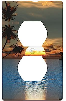 Beach Sunrise Decorator Lichtschalter oder Steckdose Wandplatte für Lichtschalter, Dimmer, Buchse