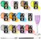 Roizefar Edible Glitter, 12 Colours x 4g Edible Glitter for Drinks, Vegan Edible Cake Decorations, Flavorless Food Colouring Powder for Cakes, Cocktail, Chocolates, Muffins, Cream