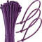 370mm Purple Heavy Duty Cable Ties – Pack of 100, 14.5 Zip Ties/Tie Wraps, Nylon, 54kg Tensile Strength, Self-Locking – Just Cable Ties
