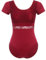 FYMNSI Damen Ballettanzug Ballettbody Sport Yoga Tanz Body Gymnastikanzug Trikot Kurzarm Bodysuit Spitze Einteiler Turnanzug Leotards Overall Oberteile Tops Elegant Ballett Bekleidung Dunkelrot S