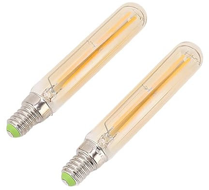 6Pcs Led Tube Bulb Deco Flexible Retro Lighting Filament Lamp 2300K Small Led Filament Bulb Decorative Filament Bulb Antique for Pipe Tube Light Lamp Light Bulb Rings (Gold)