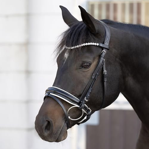 Heinick Trense Selection Lack Schnallen Weiss Schnellwechselsystem ~ Warmblut ~
