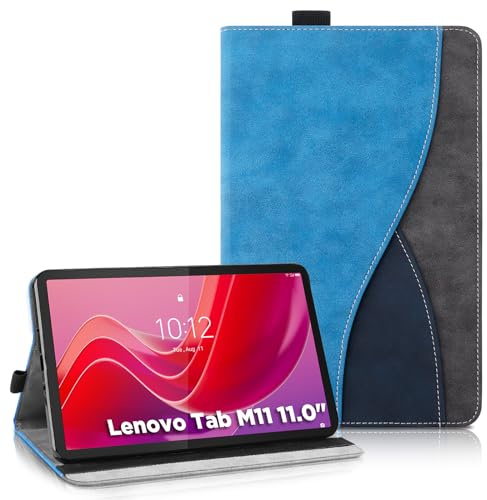 AsWant Étui Coque Compatible avec Lenovo Tab M11 (TB330FU/TB330XU), Housse de Protection avec Fonction Support Coque Tablette Lenovo Tab M11 11 Pouces (Bleu)