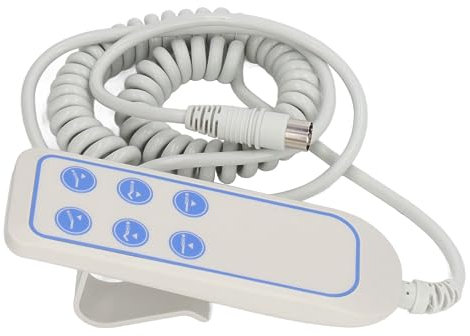 Yctze Control Manual de Silla Elevadora, Controlador de Cama Elevadora Control de Botón de 8 Pines IP66 a Prueba de Polvo para Barra Plegable