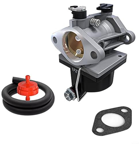 Gettimore Carburateur pour moteurs Tecumseh y compris joint d'installation et conduite de carburant, tondeuse à gazon, tracteur, bateau moteur carburateur