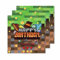 ParPix Lot de 20 serviettes Happy Birthday - Motif pixel - Serviettes d'anniversaire pour fille et garçon - Mine Gamer - Happy Birthday
