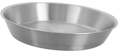 BEBEMOKO Nonstick Stainless Steel Baking Round Cookie Pan Pet Material Fruit Plate Snack Plate Large Baking for Oven