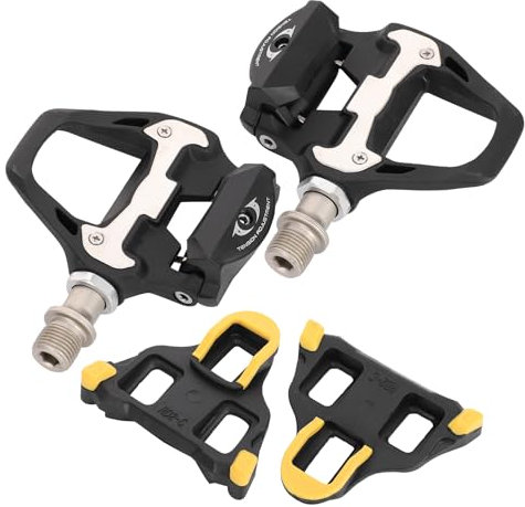 Selbstsichernde Fahrradpedale aus Aluminiumlegierung mit Stollen-Reparatur-Ersatzset, Hochfeste Rennradpedale für Mountainbike