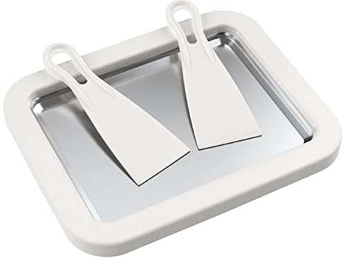 Ice Cream Roll Maker with 2 Scrapers,Instant Ice Cream Maker,Instant DIY Ice Cream Roller Pan for Homemade Rolled Cream, Frozen Yogurt & Gelato Sorbet