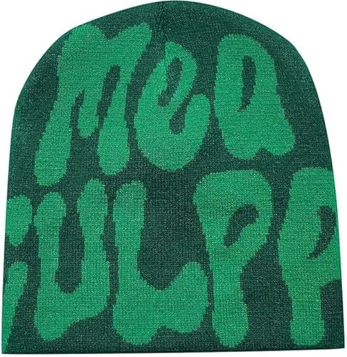 Nocyclonic Wintermütze Beanie Mütze Herren Damen Y2K Cap Mütze Herren Strickmütze Klassische Unisex-Strickmütze für Outdoor-Sport Laufen Radfahren (E)