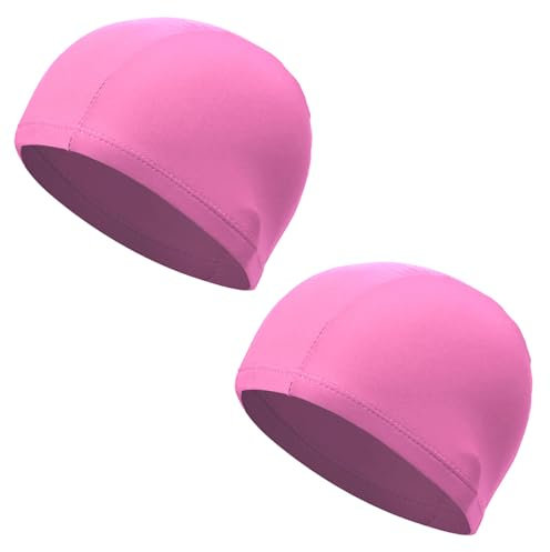 SSKHE Excepcionales Gorros de natación para Adultos, Ideales para Todos los Nadadores, Que ofrecen Comodidad, Estilo y funcionalidad, natación recreativa como para la. (Pink)
