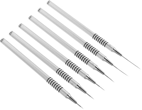 VALICLUD Lot De Pinceaux Pour Nail Art Pinceau Biseauté Pour Eyeliner Pinceau Fin Pour Ongles Embout De Ponceuse à Ongles