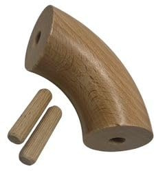 Handlaufbogen Holz Buche 90° für Handläufe mit Durchmesser 40mm