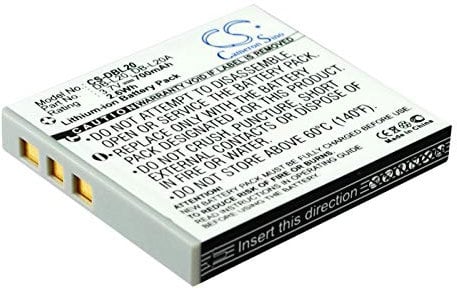 Battery for Sanyo Xacti VPC-CA65 VPC-CA8 VPC-CA9 VPC-CG6 VPC-CG65 3.7V 700mAh