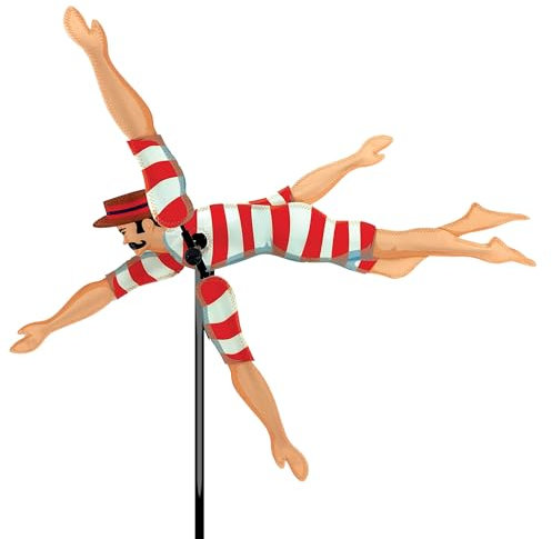 Premier Kites Whirligig Spinner-20 in. Victorian, PK21854, Rouge/Blanche, M