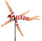 Premier Kites Whirligig Spinner-20 in. Victorian, PK21854, Rouge/Blanche, M